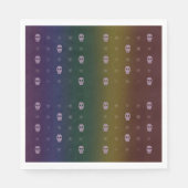 Rainbow Skulls Napkins Serviette (Vorderseite)