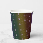 Rainbow Skulls Paper Cups Pappbecher (Rückseite)