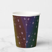 Rainbow Skulls Paper Cups Pappbecher (Rechts)