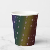 Rainbow Skulls Paper Cups Pappbecher (Vorderseite)