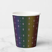 Rainbow Skulls Paper Cups Pappbecher (Rückseite)