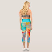 Rainbow Sky Capri Leggings (Rückseite)