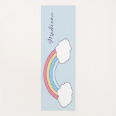 Rainbow Sky individuelle Name Yogmatte Yogamatte (Vorderseite)