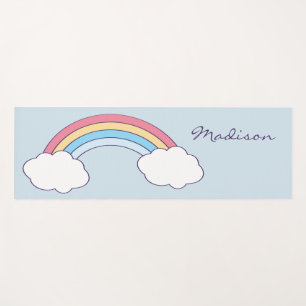 Rainbow Sky individuelle Name Yogmatte Yogamatte
