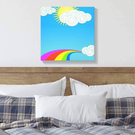 RAINBOW SKY LEINWANDDRUCK (Insitu (Schlafzimmer))
