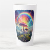 Rainbow Sky Mushroom Latte Tasse (Vorderseite)