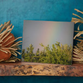 Rainbow Sky Plaque Fotoplatte (Seite)