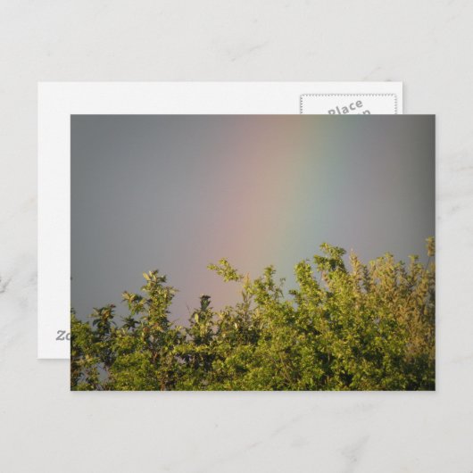 Rainbow Sky Postcard Postkarte (Vorne/Hinten)