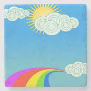 RAINBOW SKY STEINUNTERSETZER