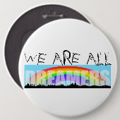Rainbow Skyline Daca Dreamers 2 Colossal Button (Vorne & Hinten)