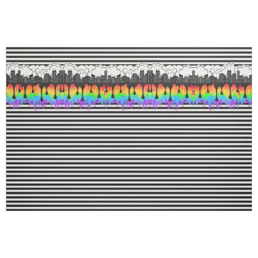 Rainbow Skyline Stoff (Yard (91,4 cm))