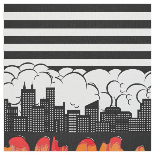 Rainbow Skyline Stoff (Muster)