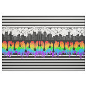 Rainbow Skyline Stoff (Fat Quarter (45,7 x 55,9 cm))