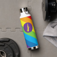 Rainbow Slash Streifen Monogramm