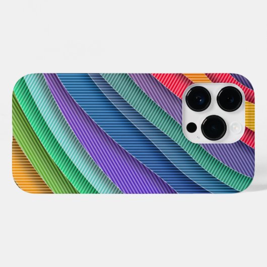 Rainbow Slice Pattern Boho Case-Mate iPhone Hülle (Rückseite (Horizontal))