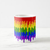 Rainbow Slide Paint Tropfens farbenfroh Kaffeetasse (Mittel)