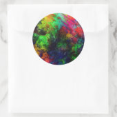 Rainbow Slime Runder Aufkleber (Tasche)