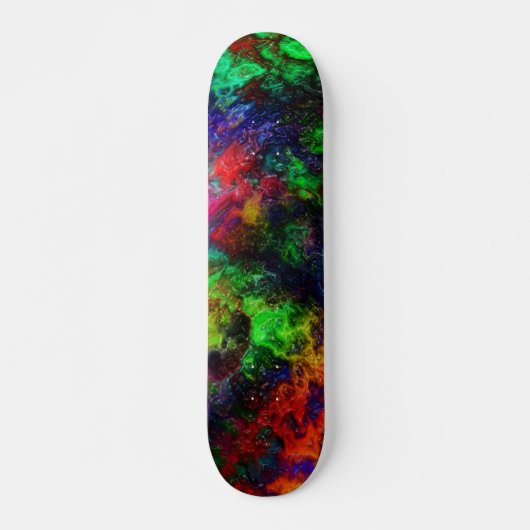 Rainbow Slime Skateboard (Vorne)