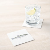 Rainbow Smelt Rechteckiger Pappuntersetzer (Vor Ort)