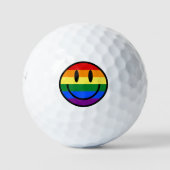 Rainbow Smiley Golfball (Vorderseite)