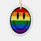 Rainbow Smiley Keramik Ornament (Rechts)