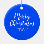 Rainbow Smiley Keramik Ornament (Hinten)