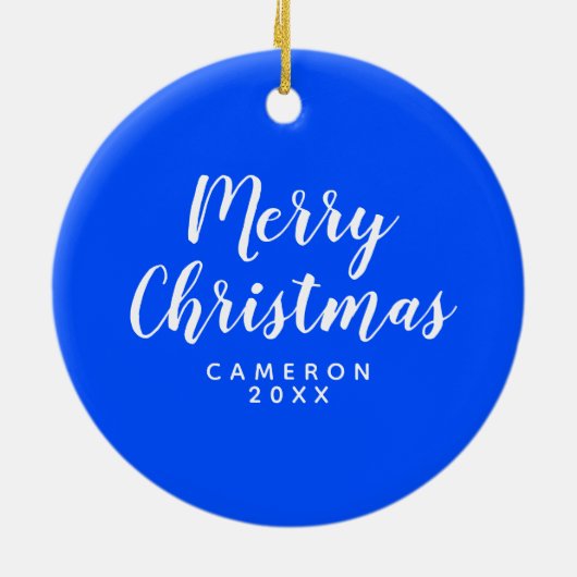 Rainbow Smiley Keramik Ornament (Hinten)