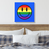Rainbow Smiley Leinwanddruck (Insitu (Schlafzimmer))