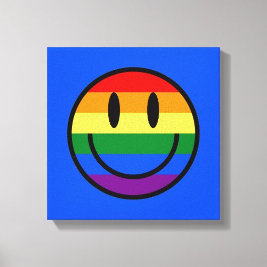 Rainbow Smiley Leinwanddruck (Vorderseite)
