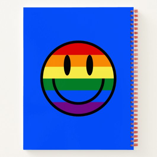 Rainbow-Smiley Notizblock (Rückseite)