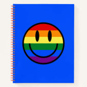Rainbow-Smiley Notizblock (Vorderseite)