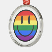 Rainbow Smiley Ornament Aus Metall (Links)