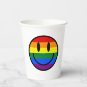 Rainbow-Smiley Pappbecher (Links)
