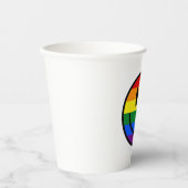 Rainbow-Smiley Pappbecher (Vorderseite)