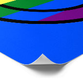 Rainbow Smiley Poster (Ecke)