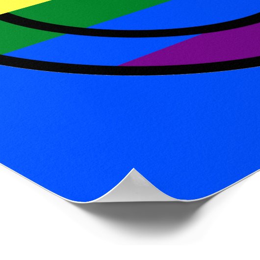 Rainbow Smiley Poster (Ecke)