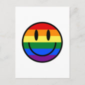 Rainbow Smiley Postkarte (Vorderseite)