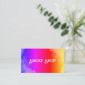 Rainbow Smoke Shop Vape Business Card Visitenkarte (Stehend Vorderseite)
