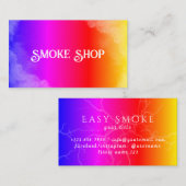 Rainbow Smoke Shop Vape Business Card Visitenkarte (Vorne/Hinten)