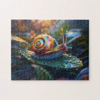 Rainbow Snail am Leaf Puzzle