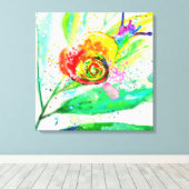 Rainbow Snail Canvas Print Leinwanddruck (Insitu (Holzboden))
