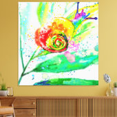 Rainbow Snail Canvas Print - Malerei Leinwanddruck (Insitu (Wohnzimmer))