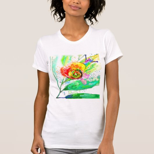 Rainbow Snail T - Shirt Malerei (Vorderseite)