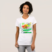 Rainbow Snail T - Shirt Malerei (Vorne ganz)