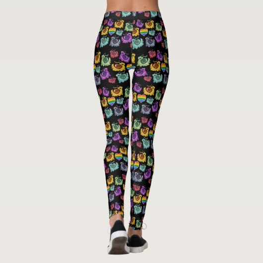 Rainbow Snails Leggings (Rückseite)