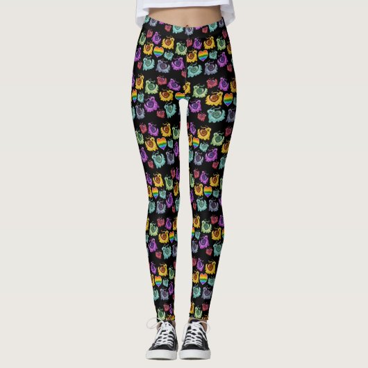 Rainbow Snails Leggings (Vorderseite)