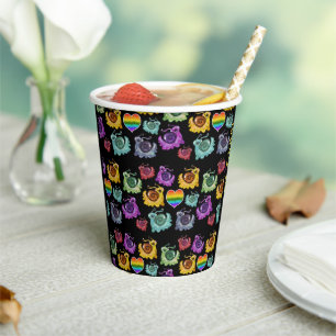 Rainbow Snails Pappbecher
