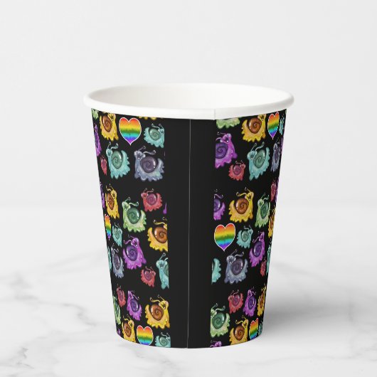 Rainbow Snails Pappbecher (Rechts)