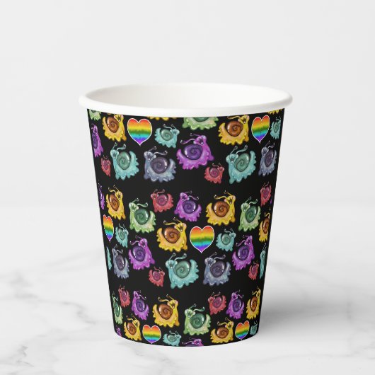 Rainbow Snails Pappbecher (Vorderseite)