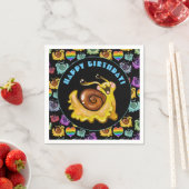 Rainbow Snails Serviette (Beispiel)